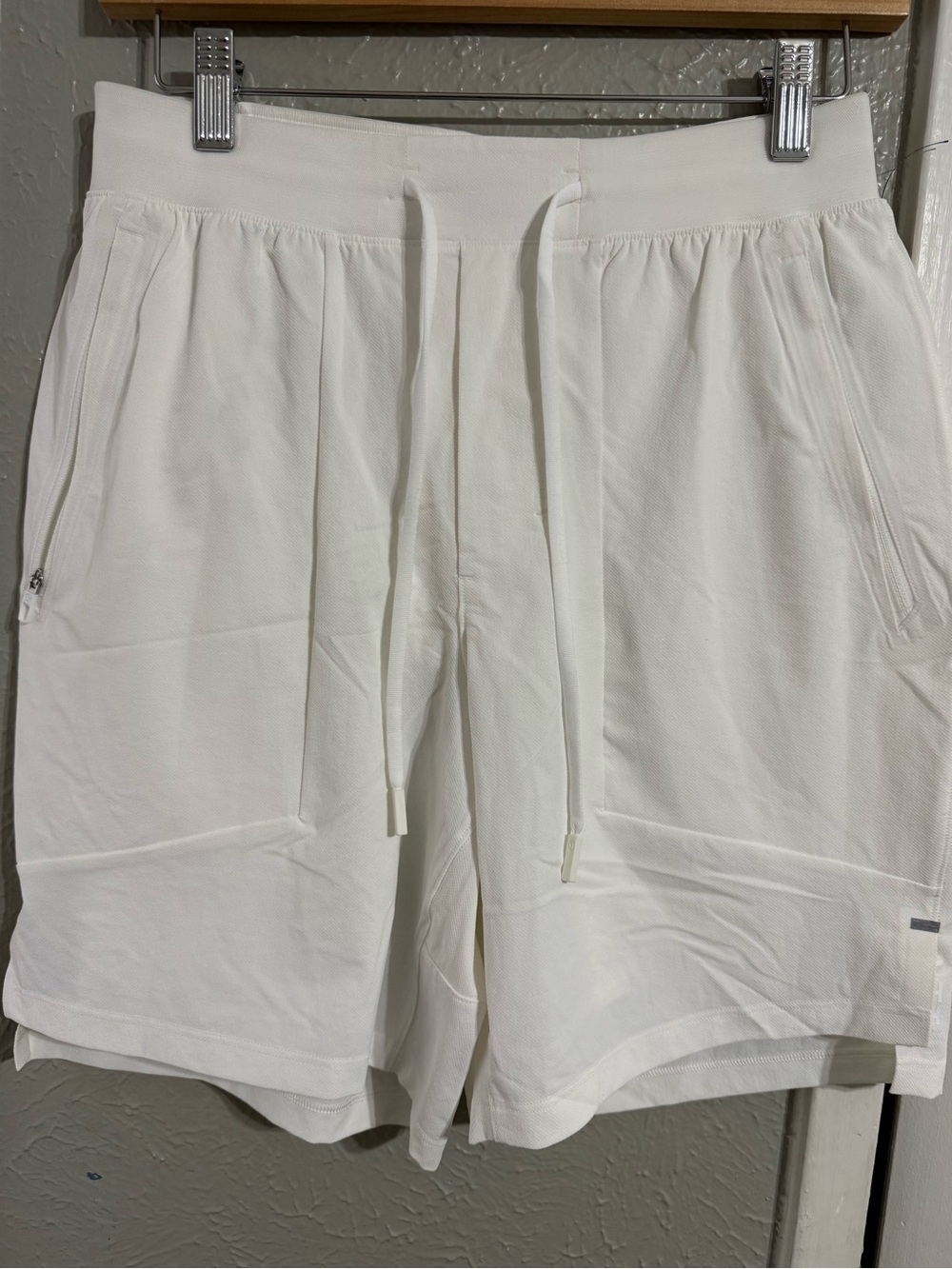 lululemon athletica Men's White Athletic Drawstring Shorts